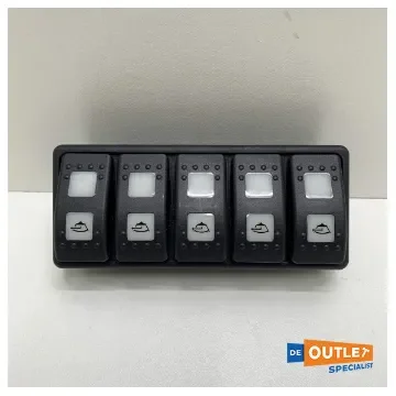 Onbekend - CNB Bilge Pump Switch Panel Black - 42170A product image