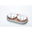 Marricreo - Pet Water and Food Bowls with Wooden Base - MA1000 product image