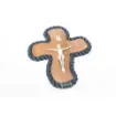 Marricreo - Elegant Wall Crucifix in Wood and Nickel - MA1033 product image