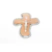 Marricreo - Elegant Wall Crucifix in Wood and Nickel - MA1033 product image