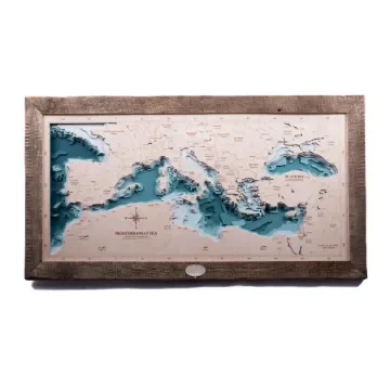 Marricreo - Three-Dimensional Mediterranean Map - MA1430 product image