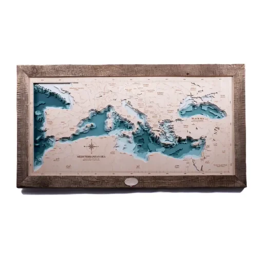 Marricreo - Three-Dimensional Mediterranean Map - MA1430 product image