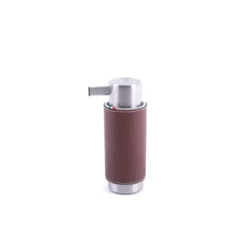 Marricreo - Stainless Steel Soap Dispenser with Faux Leather - MA1440 product image