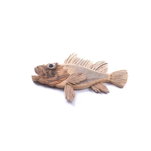 Marricreo - Wooden Scorpionfish Driftwood Art - MA1494 product image