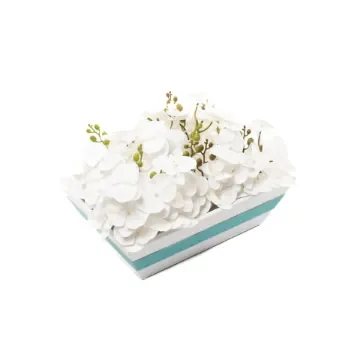 Marricreo - Wooden Tray/Planter with Artificial Orchids - MA1517 product image