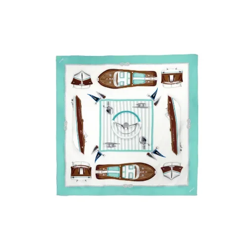 Marricreo - Riva Foulard Aquarama Silk Scarf - MA1572 product image