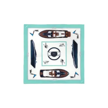 Marricreo - Riva Foulard Rivamare AQUAMARINE 100% Silk - MA1573 product image