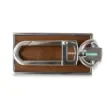 Marricreo - Riva Mahogany Keyring with Aquamarine Inserts - MA1577 product image