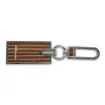 Marricreo - Riva Mahogany Keyring with Aquamarine Inserts - MA1577 product image