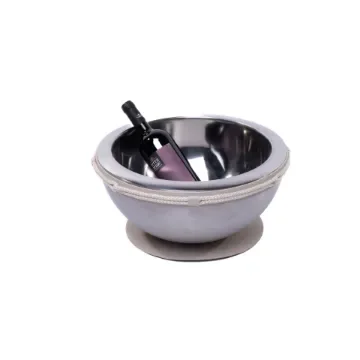 Marricreo - Large Steel Suaglass with Faux Leather Placemat - MA1432 product image