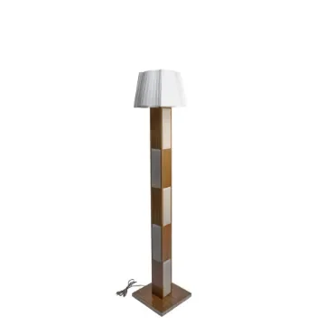 Marricreo - Large Teak Lamp with Shade - MA1672 product image