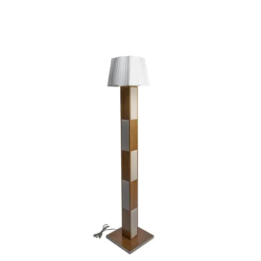 Marricreo - Large Teak Lamp with Shade - MA1672 product image