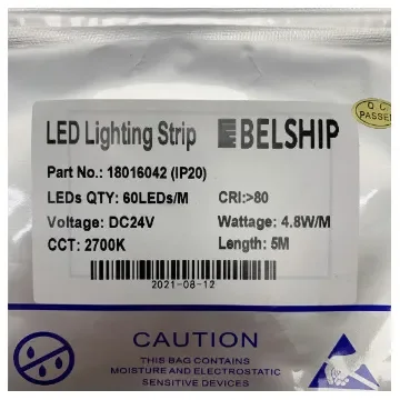 Belship - LED Lighting Strip 24V 2700K 60LEDs/m - 18016042 product image