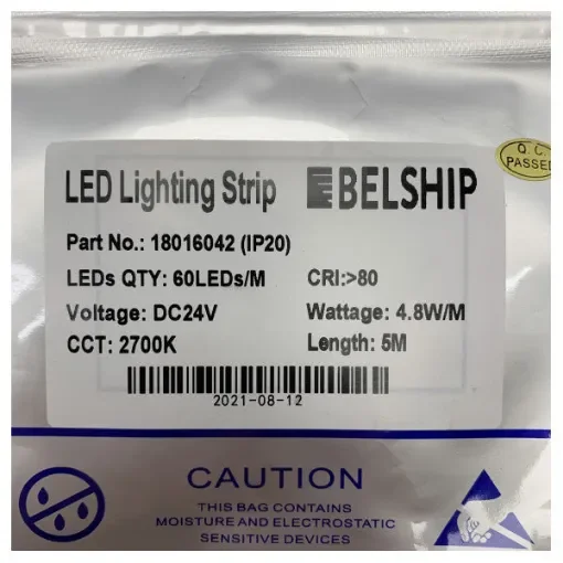Belship - LED Lighting Strip 24V 2700K 60LEDs/m - 18016042 product image