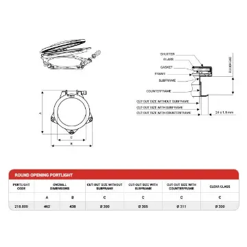Nemo - Stainless Steel 300 mm Opening Porthole product image