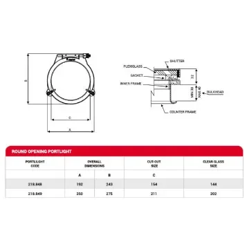 Nemo - Stainless Steel Porthole 211 mm - 218.849 product image