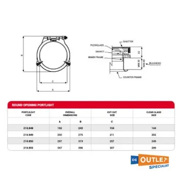 Nemo - Stainless Steel Porthole 300 mm - 218.855 product image