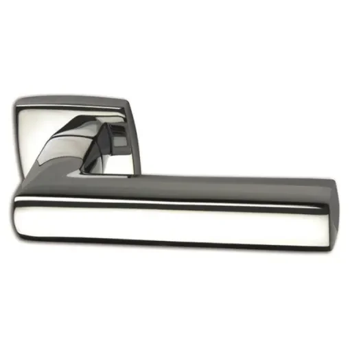 Foresti & Suardi - Brass Stainless Steel Door Handle Set Square - 480A.C product image