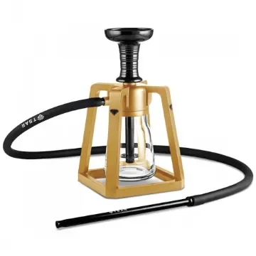 Tsar - Proton Gold and Black Glass Hookah product image