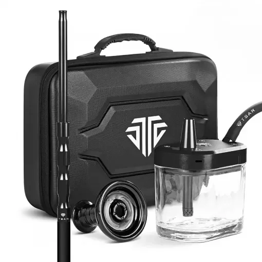 Tsar - Gofast Black Glass Hookah - Portable Design product image