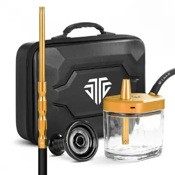 Tsar - Go Fast Gold Glass Hookah - Portable Hookah product image
