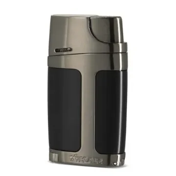 XIKAR - Double Flame Cigar Lighter Black and Gun product image