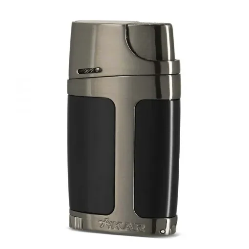 XIKAR - Double Flame Cigar Lighter Black and Gun product image