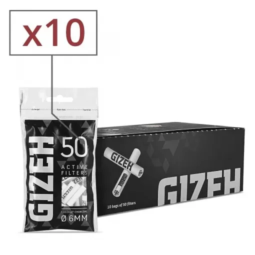 Gizeh - Coconut Activated Carbon Filters 6mm - 500 Filters product image