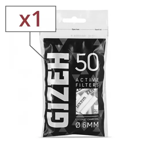 Gizeh - Coconut Activated Carbon Filters 6mm - 50 Pack product image
