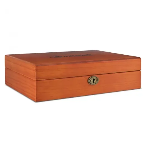 Rolling Suprême - Large Orange Wooden Storage Box - Secure Key Included product image