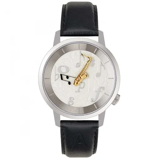 Akteo - Saxophone Chrome Watch 38mm - Music Lover's Timepiece product image