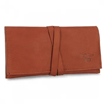 Dark Dice - Terra Cotta Tobacco Pouch with Strap Closure product image