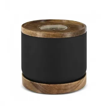 Adorini - Black Tobacco Box Size M - Hygrometer Included product image