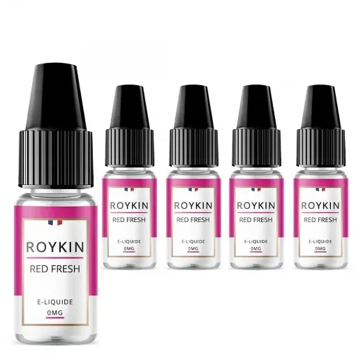 Roykin - Set of 5 Red Fresh E-Liquids - 0 mg Nicotine product image