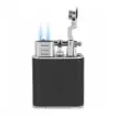 Peter Charles Paris - Leather Junior Torch Double Flame Lighter - Black product image
