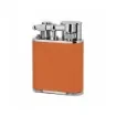 Peter Charles Paris - Orange Leather Double Flame Lighter product image