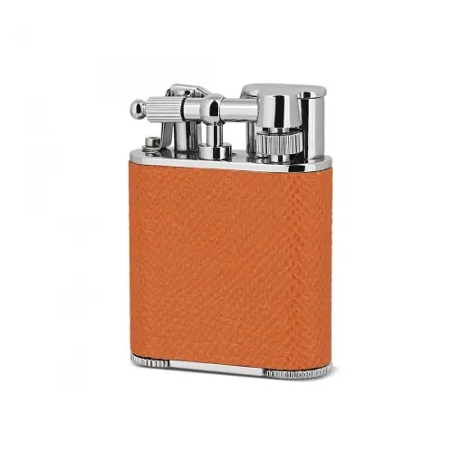 Peter Charles Paris - Orange Leather Double Flame Lighter product image