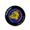 The Bulldog - Black Round Metal Ashtray with 4 Notches product image