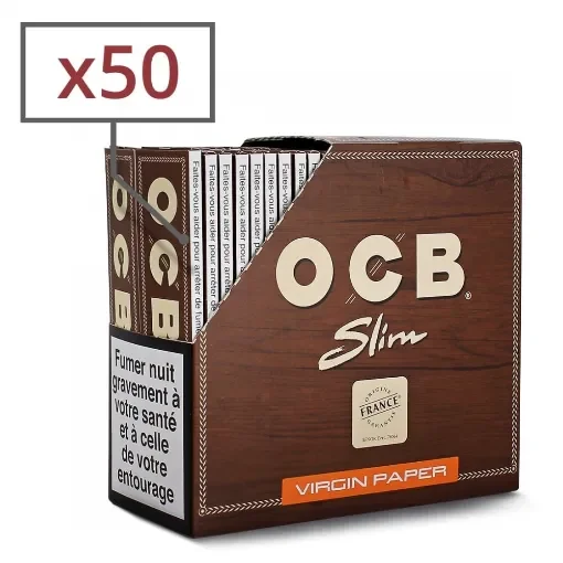 OCB - Rolling Paper Slim Virgin 50 Sheets - product image