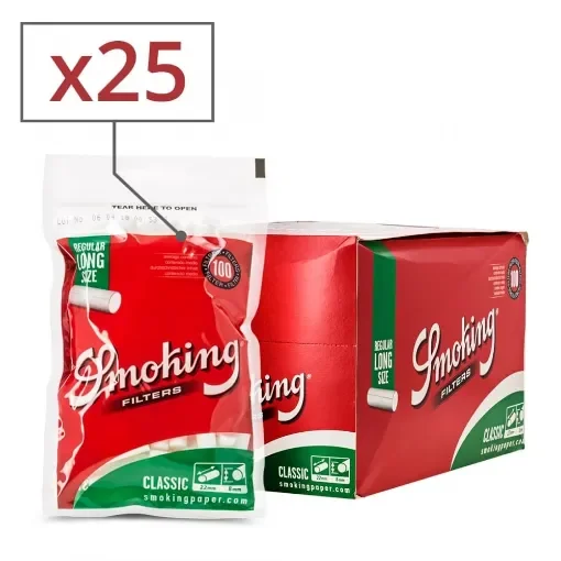 Smoking - Classic Regular Long Filters - 25 Sachets product image