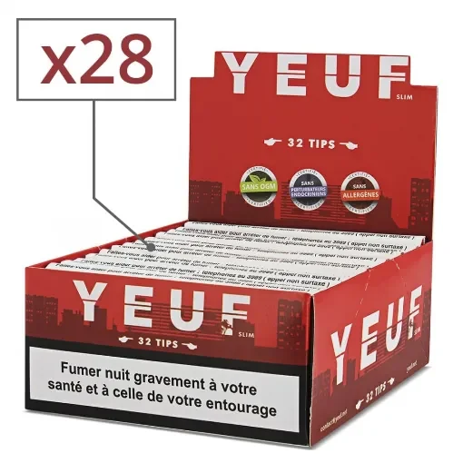 Yeuf - Slim Original Rolling Paper with Tips - X 28 product image