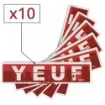 Yeuf - Slim Original Rolling Paper with Tips - X 10 product image