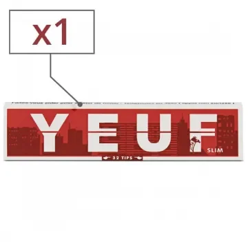 Yeuf - Slim Original Rolling Paper with Tips - 32 Sheets product image