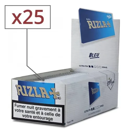 Rizla+ - Blue Rolling Paper X25 - 100 Sheets/Book product image