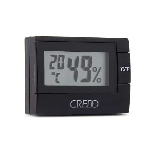Crédo - Black Electronic Hygrometer - LR44 Battery Included product image