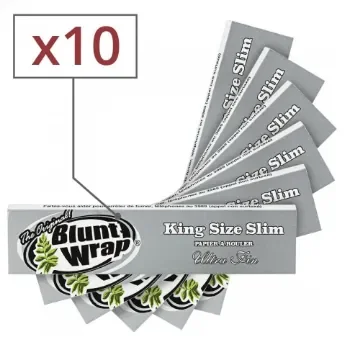 Blunt Wrap - Silver Slim Rolling Paper - X10 product image
