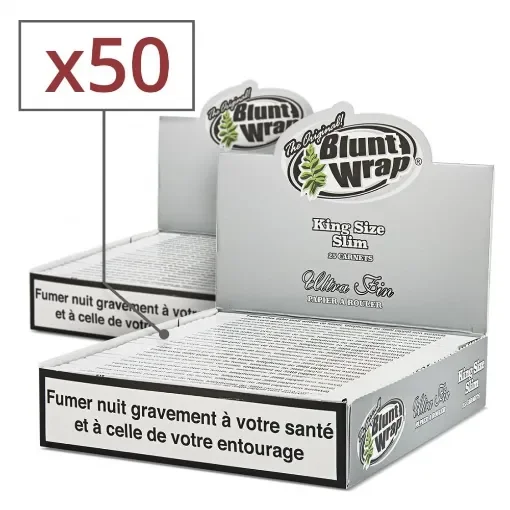 Blunt Wrap - Silver Slim Rolling Papers - Pack of 50 product image
