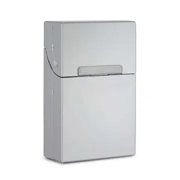 smoking - Aluminum Cigarette Case with Lid - 17608 product image
