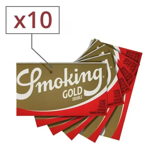 Smoking - Regular Gold Rolling Paper X10 product image