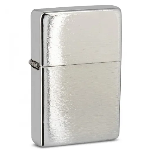 smoking - Petrol Brushed Steel Lighter - Refillable Soft Flame product image